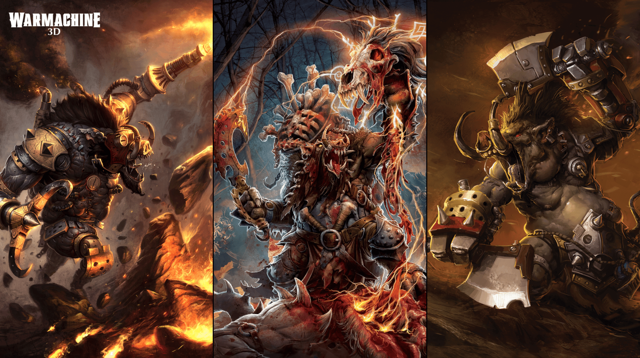 Go hog wild! New army squeals into Warmachine 3D – January Tribe previ