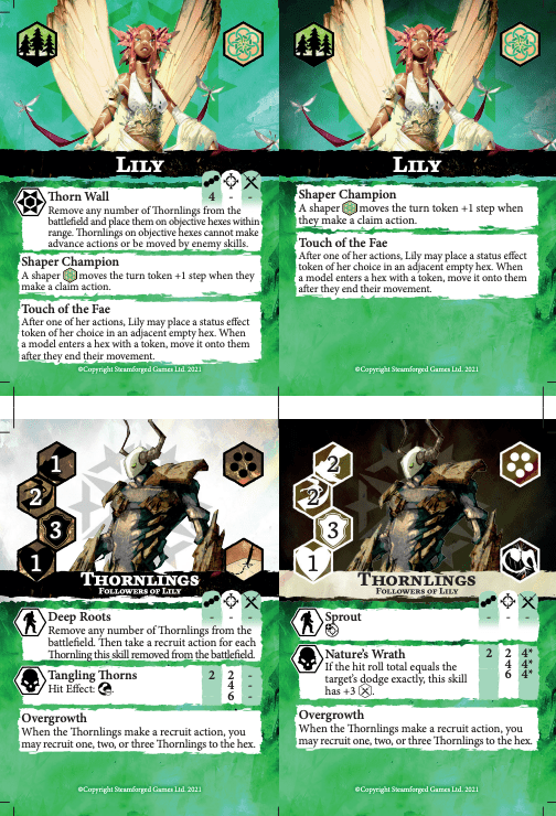 Godtear Shaper Cards Lily Print - Friendly (PDF) - Steamforged Games