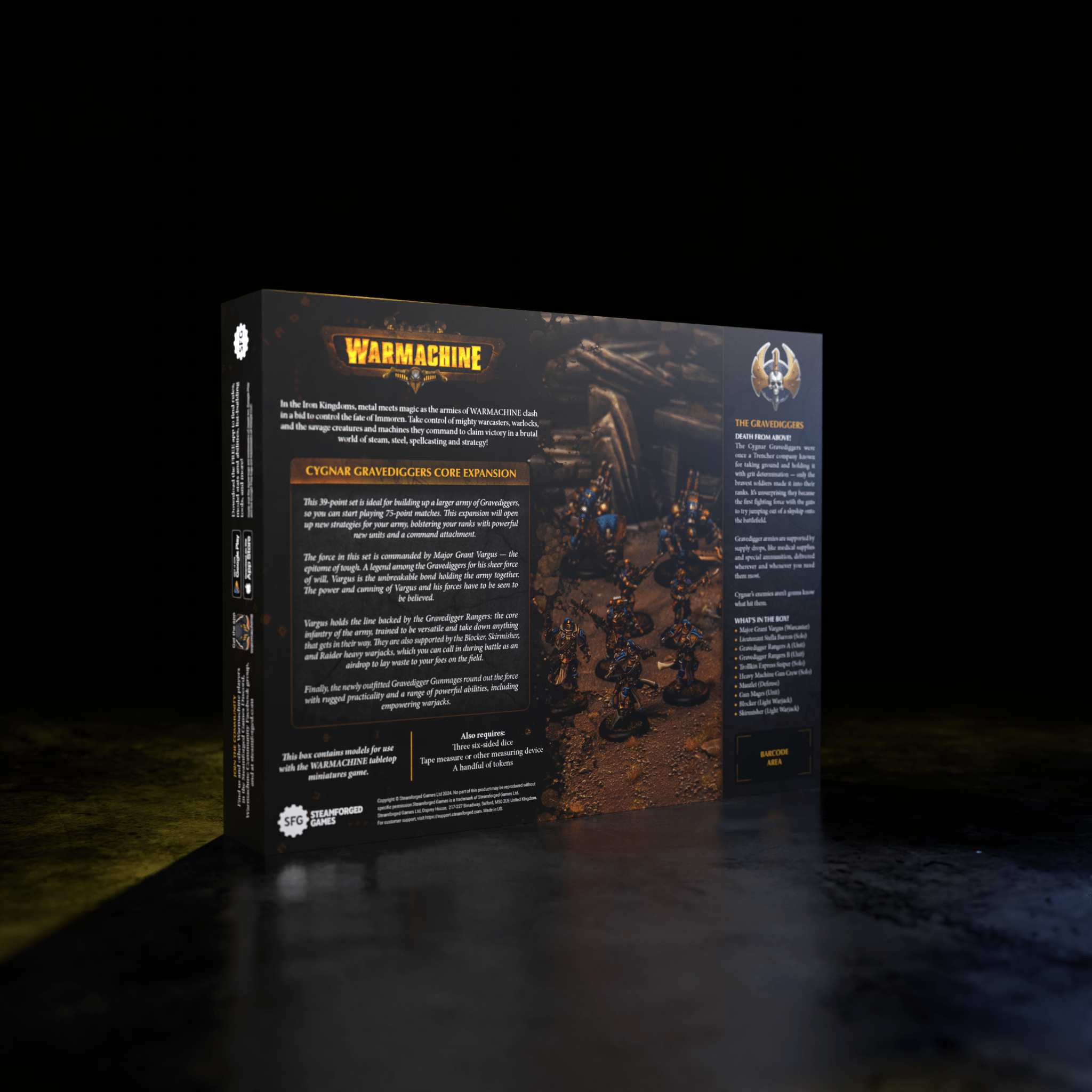 Warmachine: Cygnar Gravediggers Core Expansion - Steamforged Games