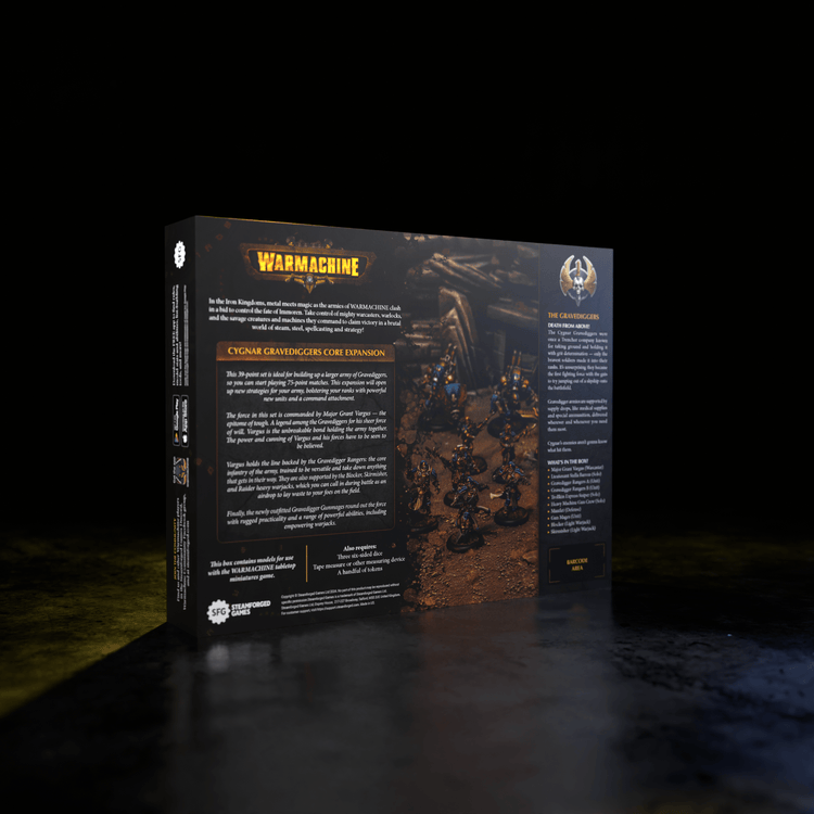 Warmachine: Cygnar Gravediggers Core Expansion - Steamforged Games