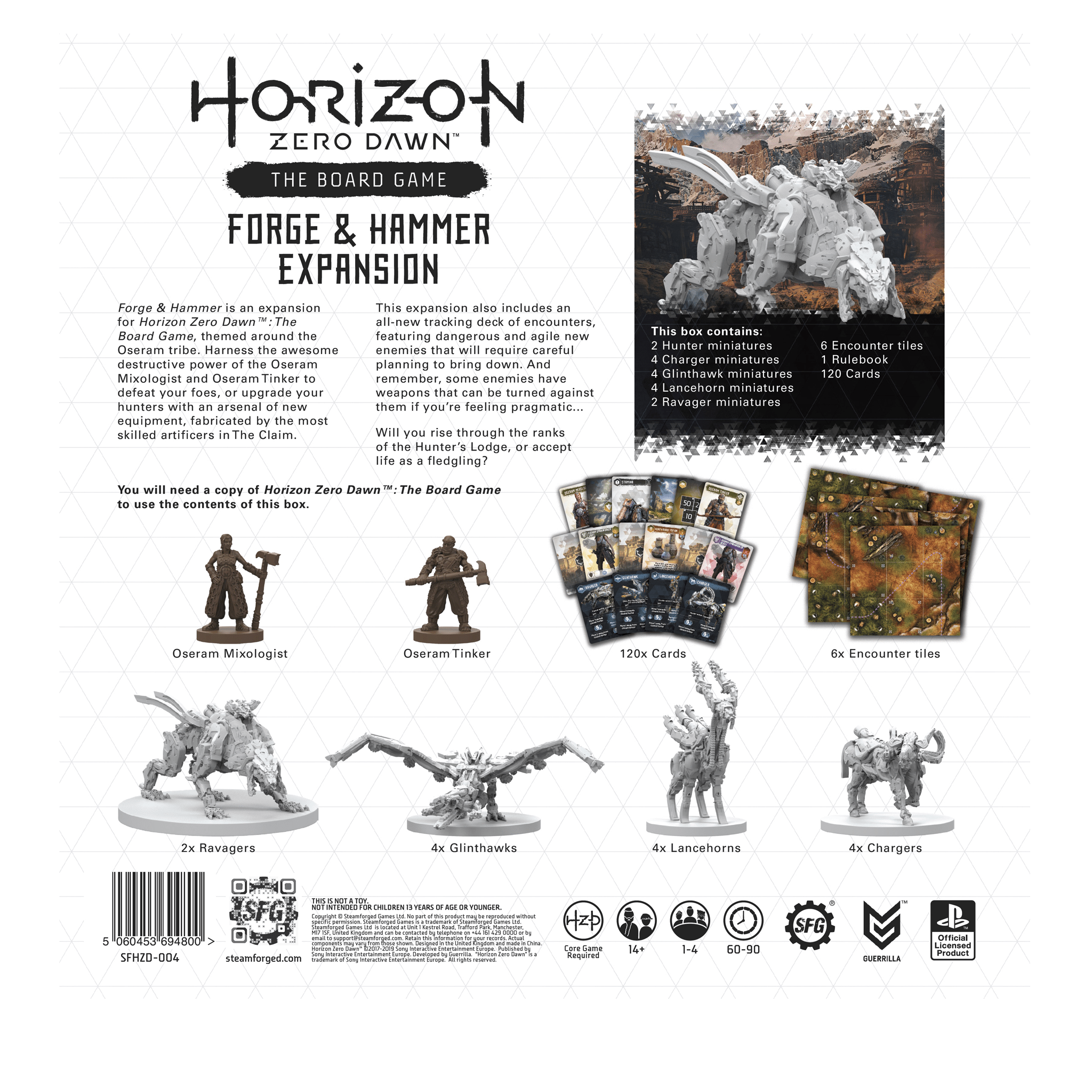 Horizon Zero Dawn Board Game - The Forge and Hammer Expansion - Steamforged Games