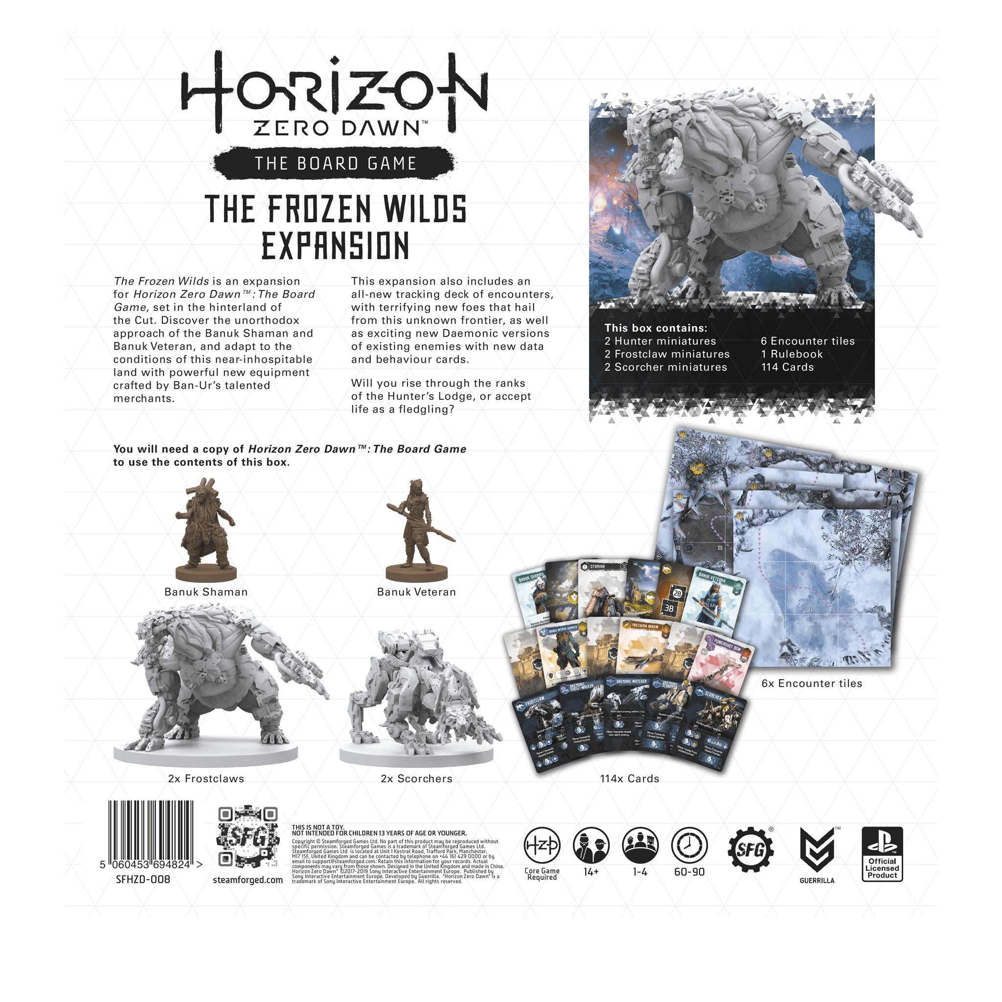 Horizon Zero Dawn Board Game - The Frozen Wilds Expansion - Steamforged Games