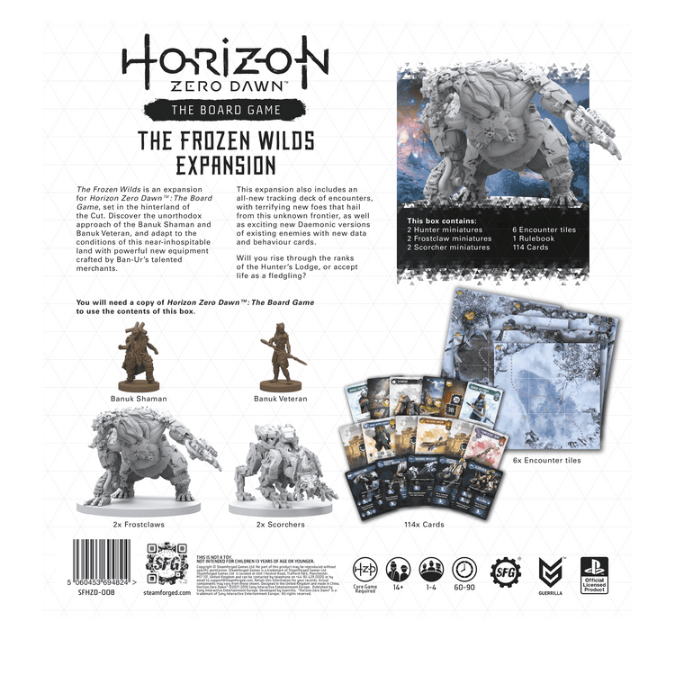 Horizon Zero Dawn Board Game - The Frozen Wilds Expansion - Steamforged Games
