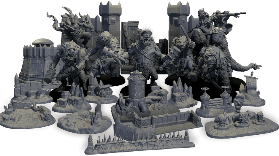 Tusks, traps, and winter fortresses — Warmachine 3D April - Steamforged Games