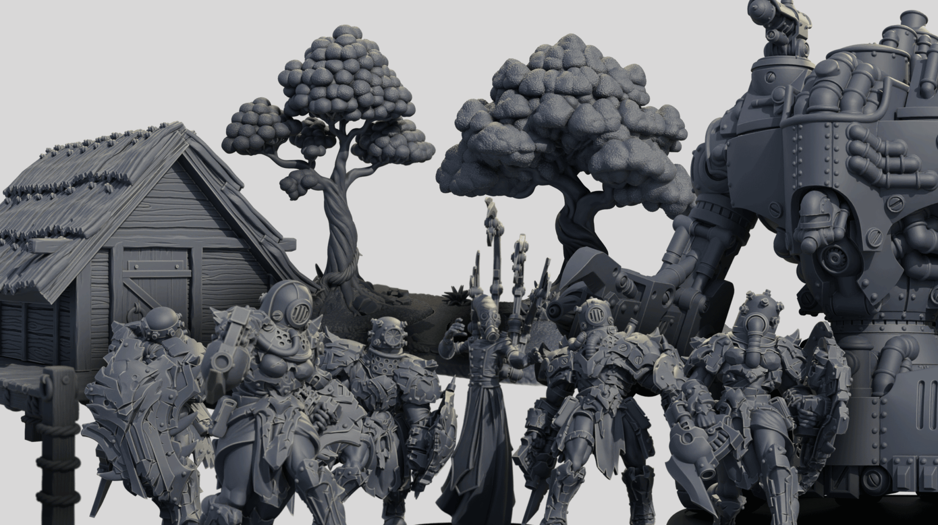 Corruption, colossals, and coastal carnage — Warmachine 3D December - Steamforged Games