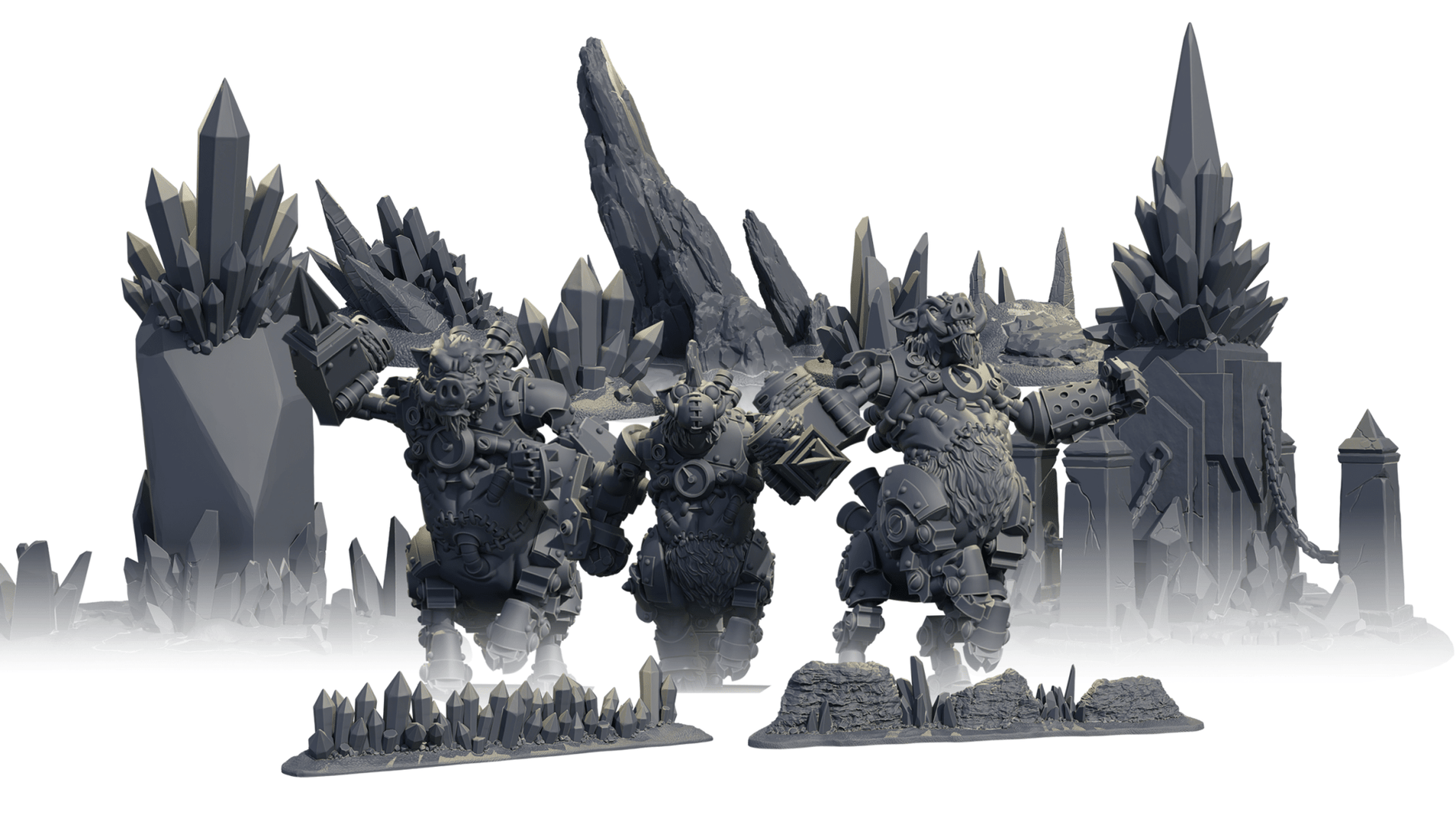 Hooks, hogs, and hellfire arrive in Warmachine 3D - Steamforged Games