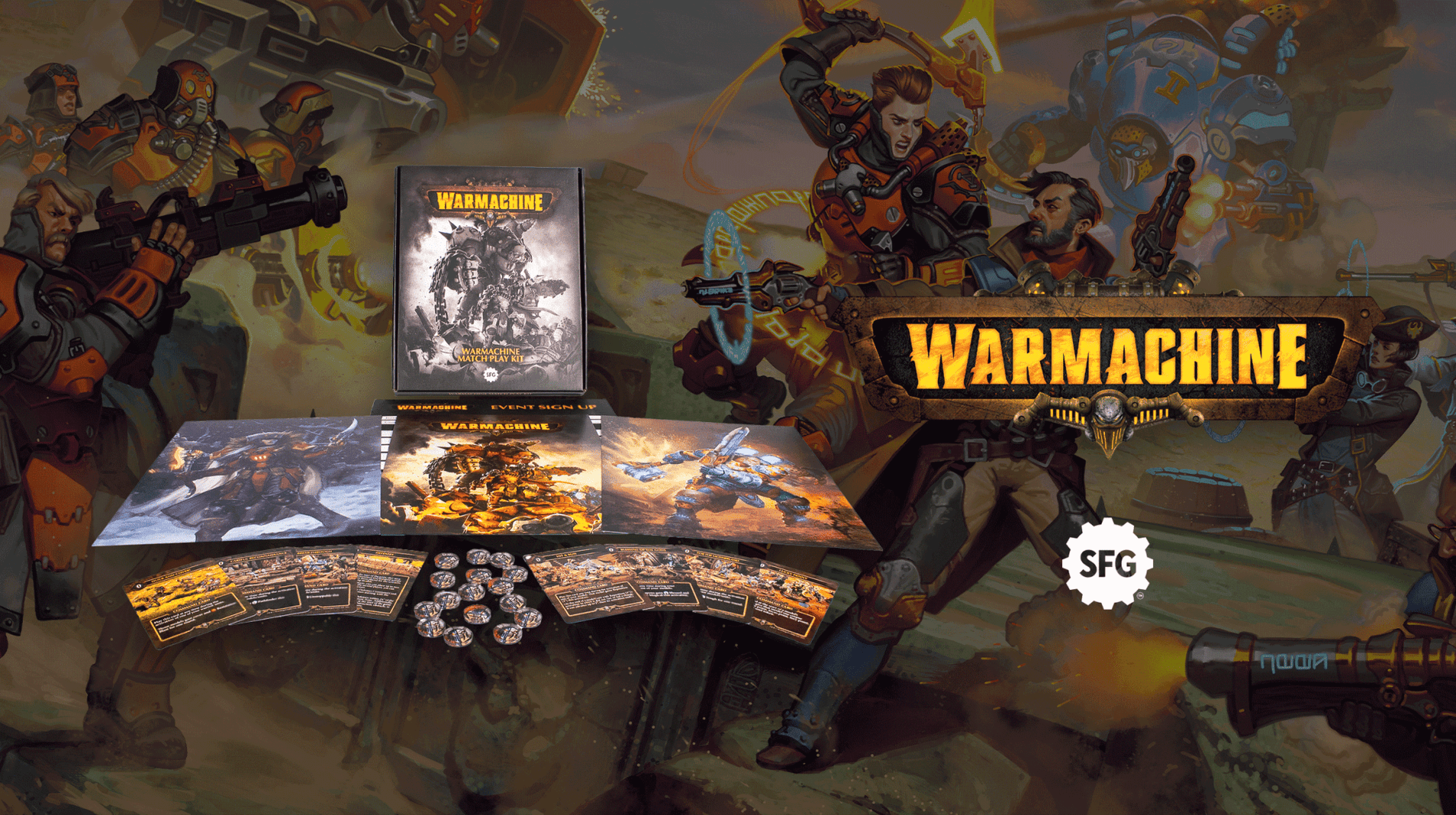 Newsmachine: Warmachine Organised Play Kits now available - Steamforged Games
