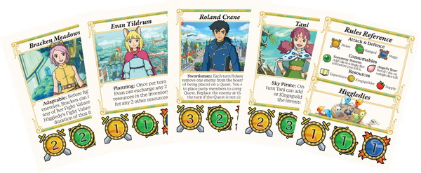 Character cards