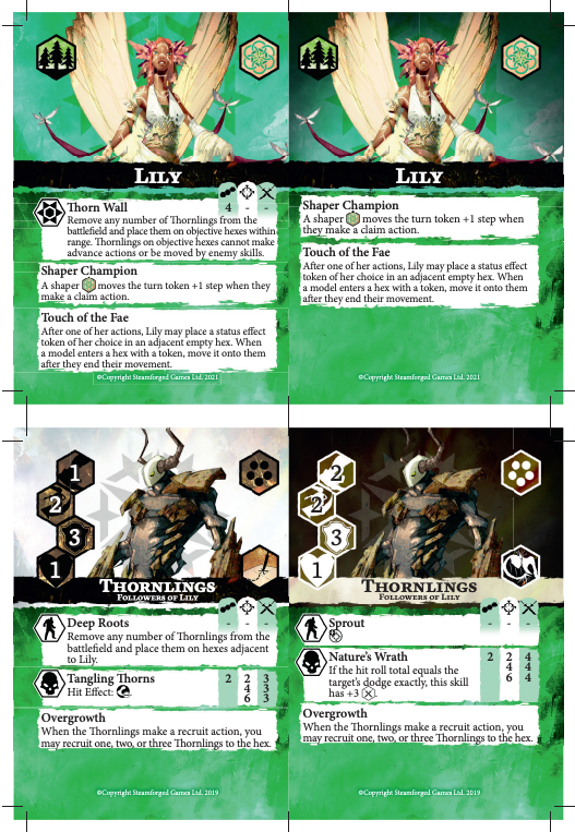 Godtear Shaper Cards Lily Print-Friendly (PDF)