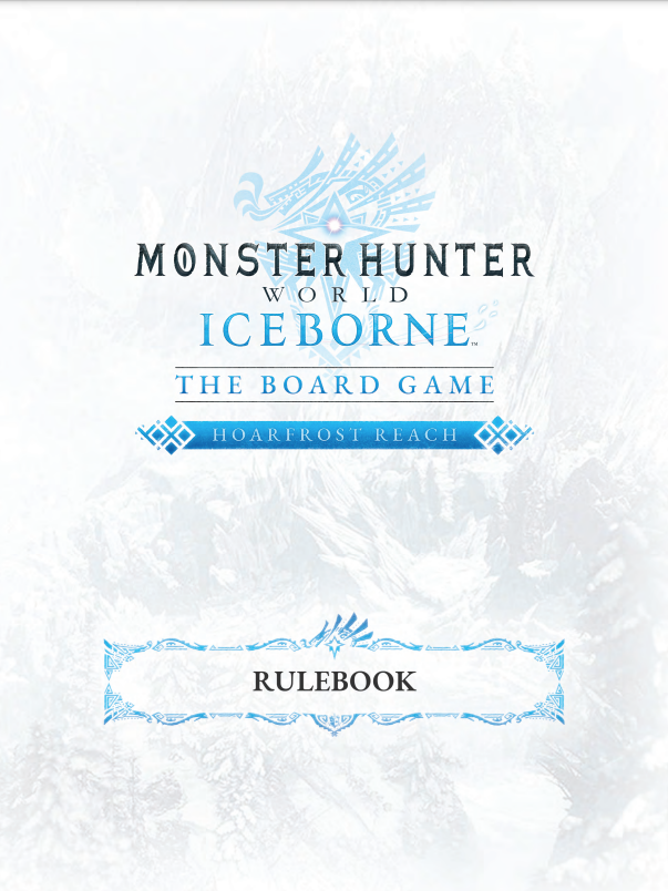 Monster Hunter World: Iceborne - Hoarfrost Reach Rulebook (PDF)