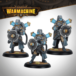 Warmachine: Cygnar Storm Forge Command Cadre - Steamforged Games