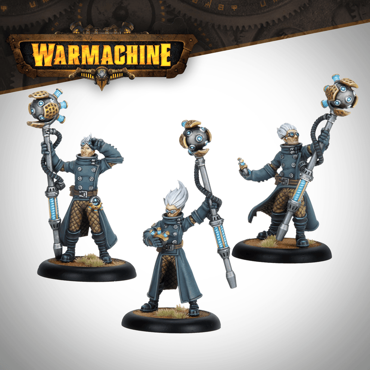 Warmachine: Cygnar Storm Forge Command Cadre - Steamforged Games