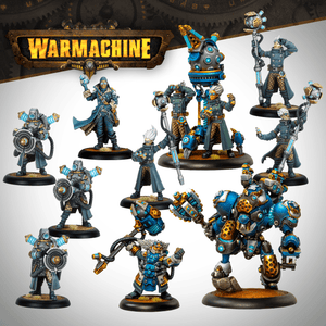 Warmachine: Cygnar Storm Forge Command Cadre - Steamforged Games