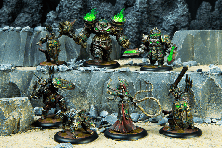 Warmachine: The Graveborn Command Cadre (HIPS) - Steamforged Games