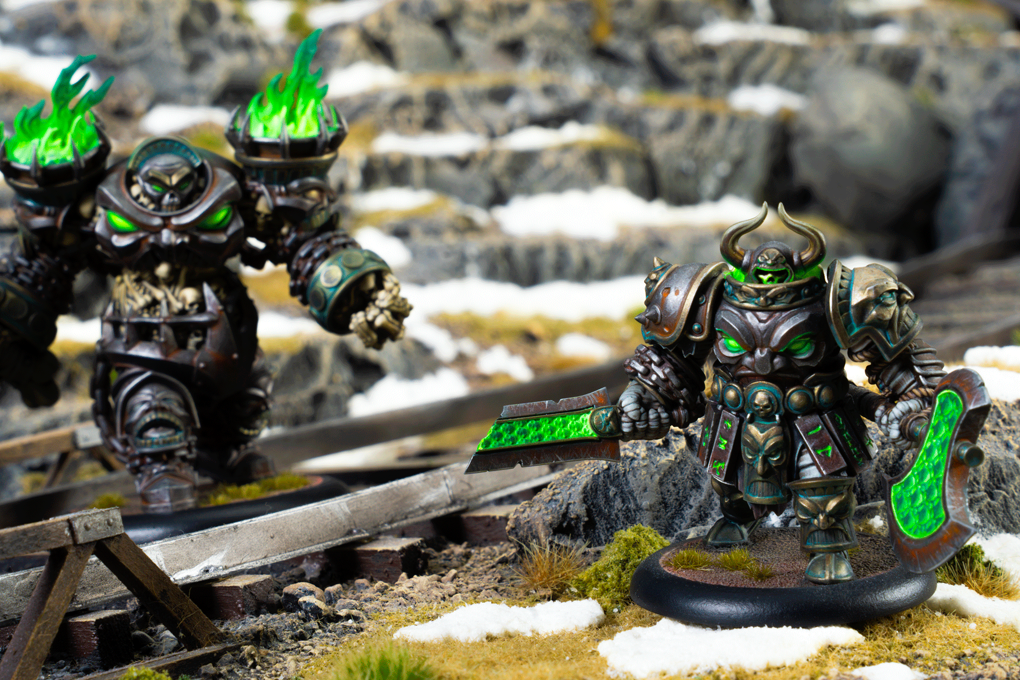 Warmachine: The Graveborn Command Cadre (HIPS) - Steamforged Games