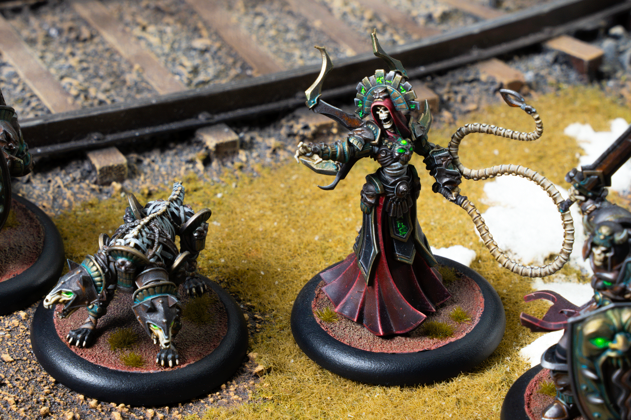 Warmachine: The Graveborn Command Cadre (HIPS) - Steamforged Games