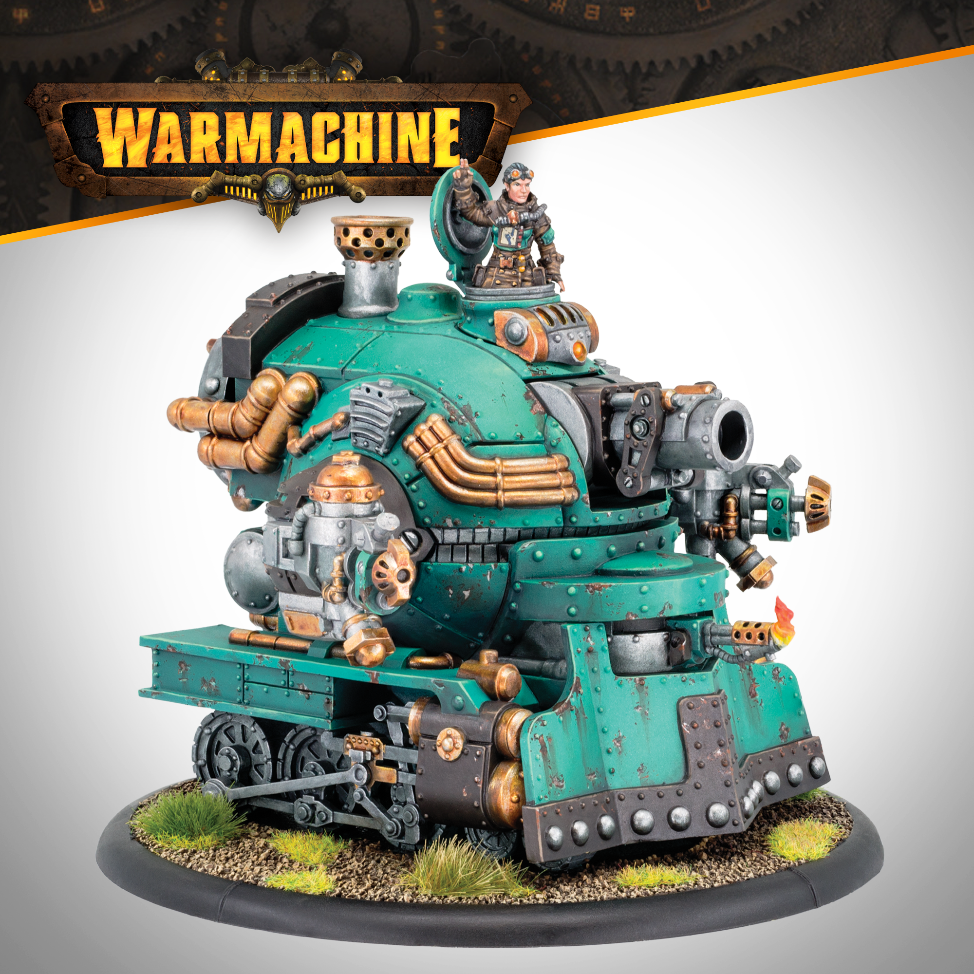 Warmachine: Crucible Guard Captain Eira Mackay & Railless Interceptor