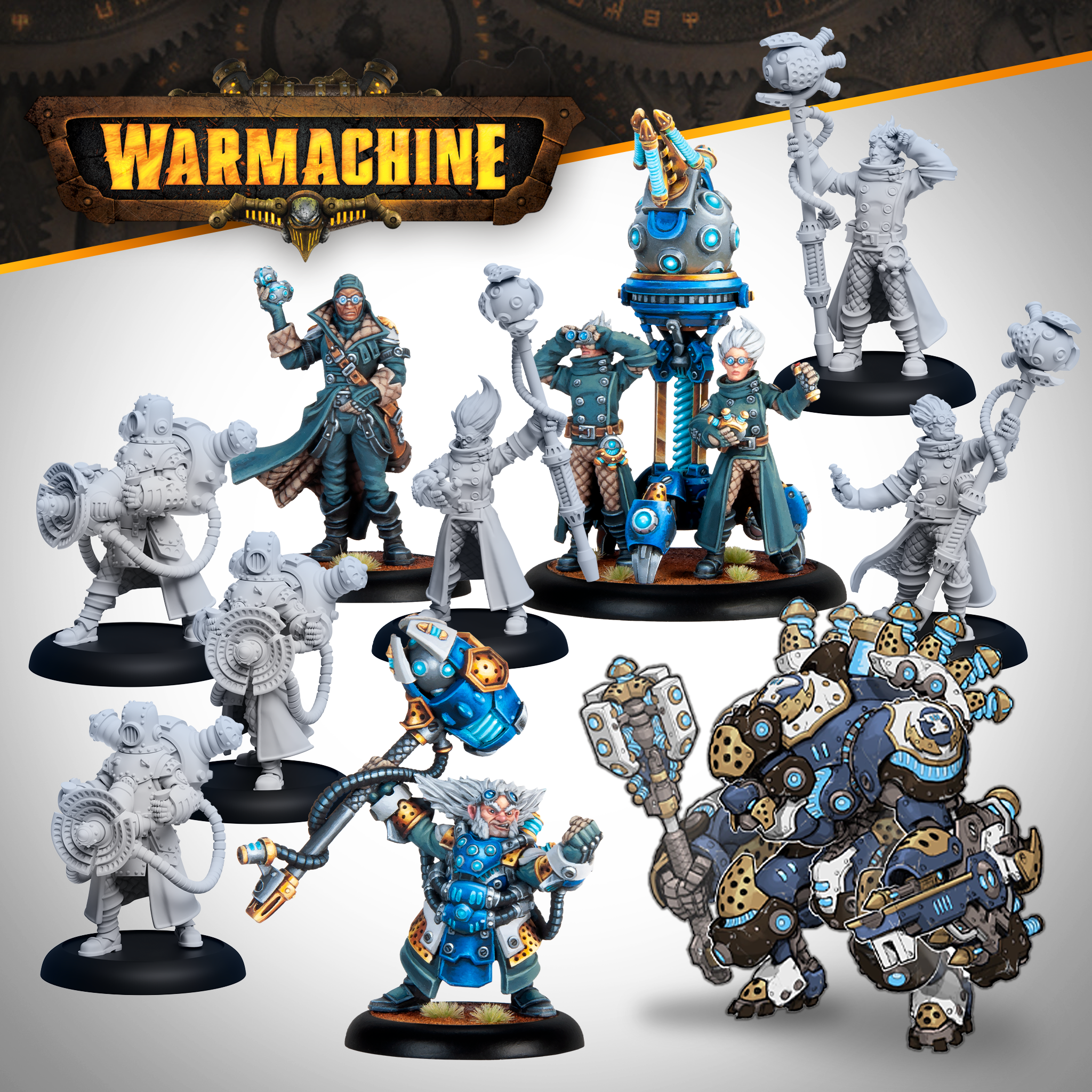 Warmachine: Cygnar Storm Forge Command Cadre