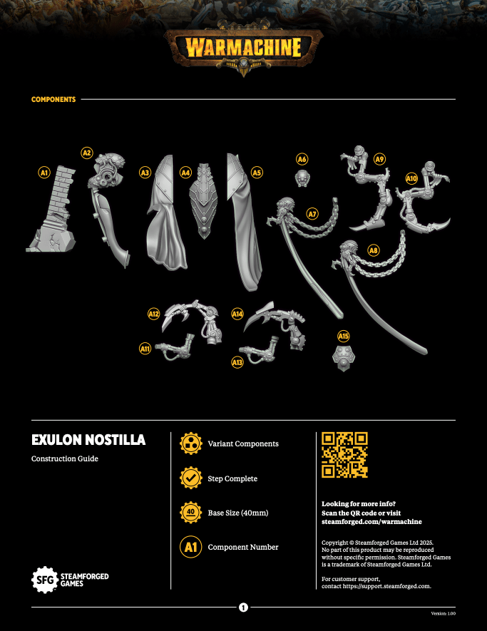Warmachine: Exulon Nostilla and Aberration (HIPS) Build Instructions - Steamforged Games