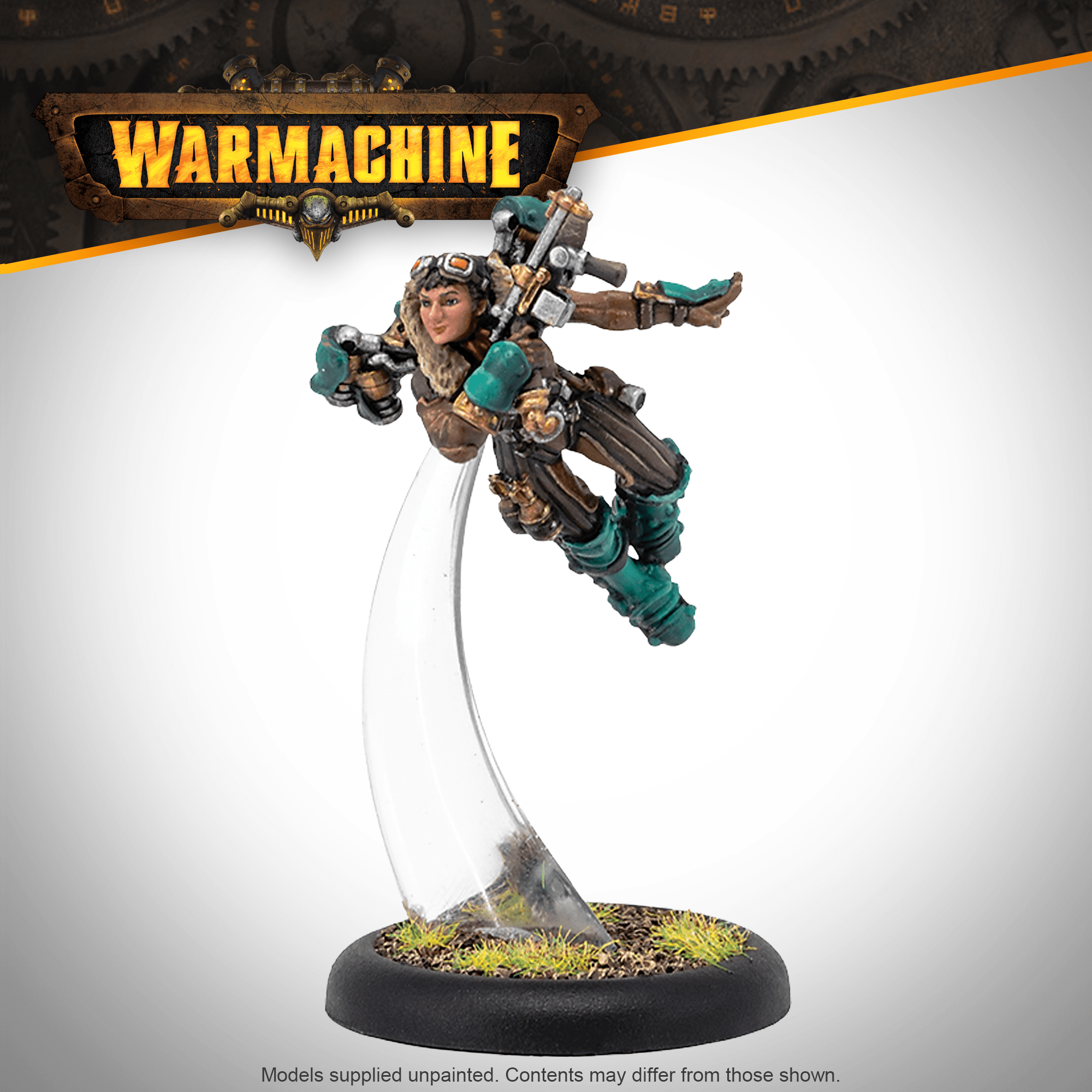 Warmachine: Crucible Guard Rocketman Ace - Steamforged Games