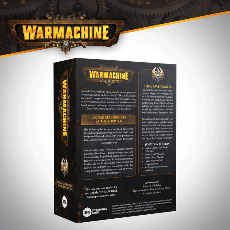 Steamforged Games Unveils Gravediggers Command Starter and More in Steamforged Games Unveils Gravediggers Command Starter and More in