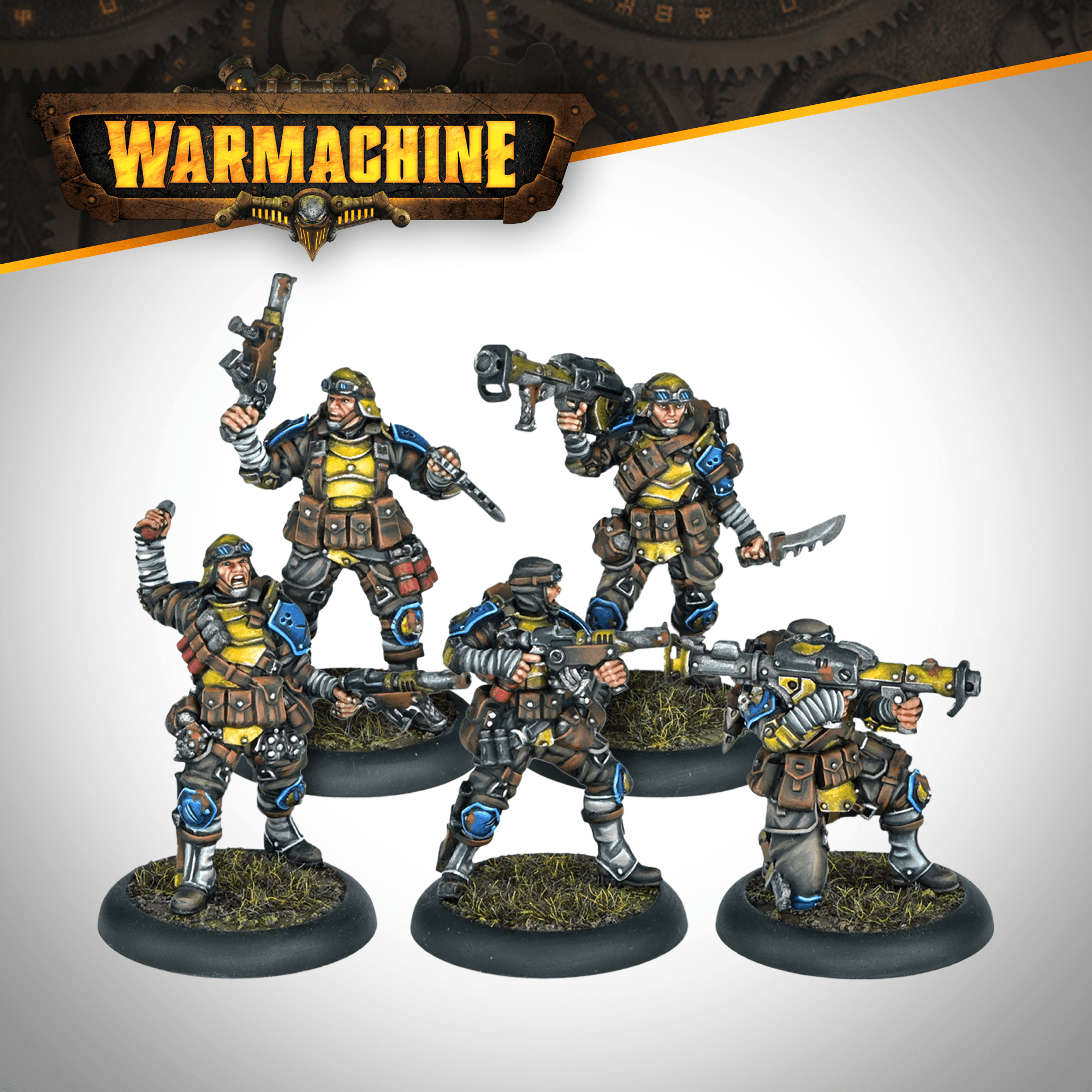 Warmachine: Cygnar Gravediggers Commando Unit - Steamforged Games