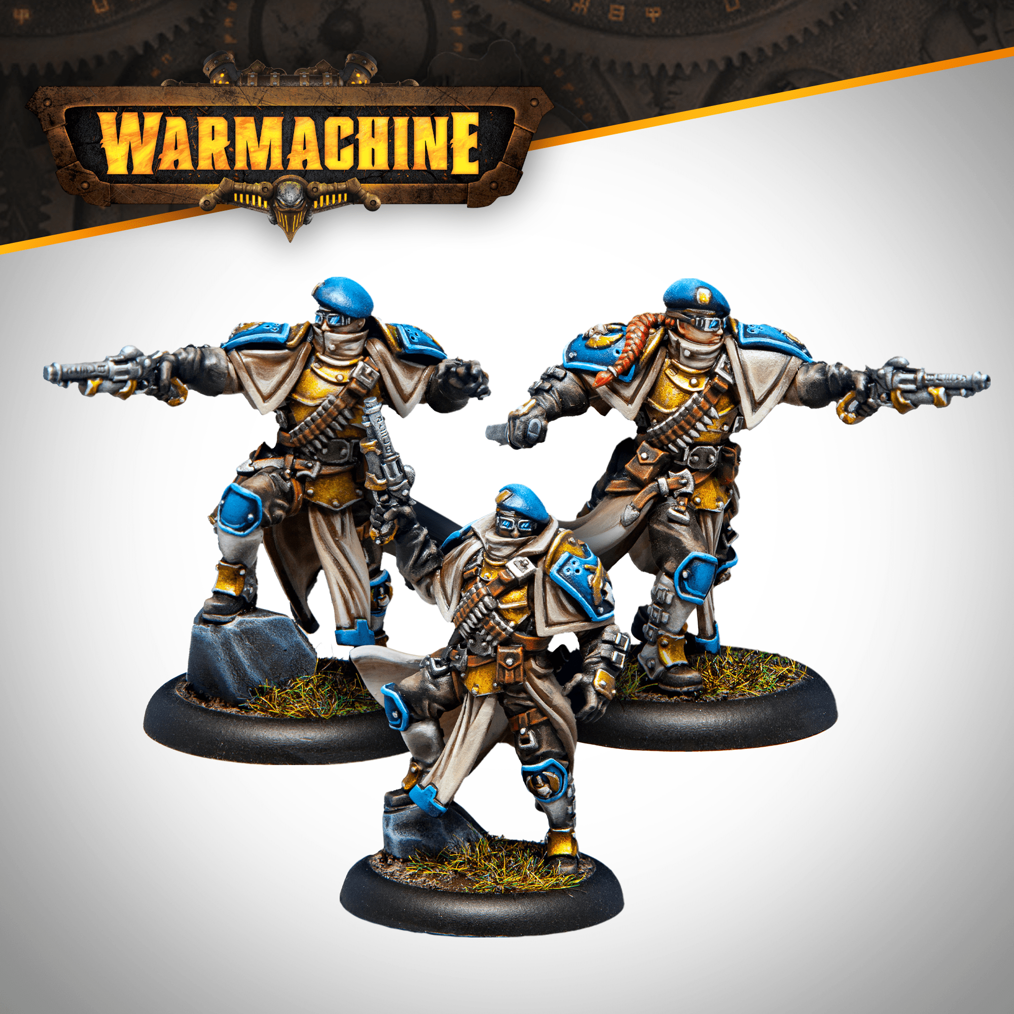 Warmachine: Cygnar Gravediggers Gunmages - Steamforged Games