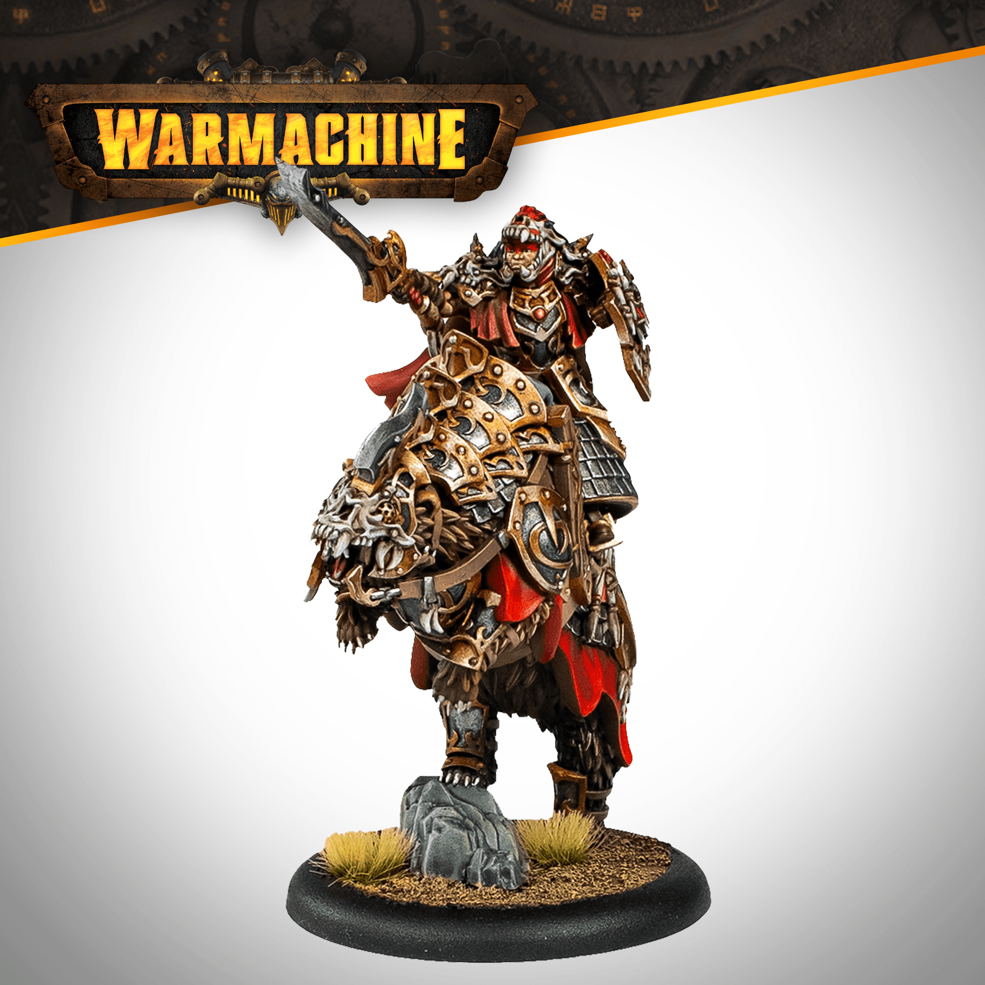 Warmachine: Old Umbrey Liegemen Ursan Champion - Steamforged Games