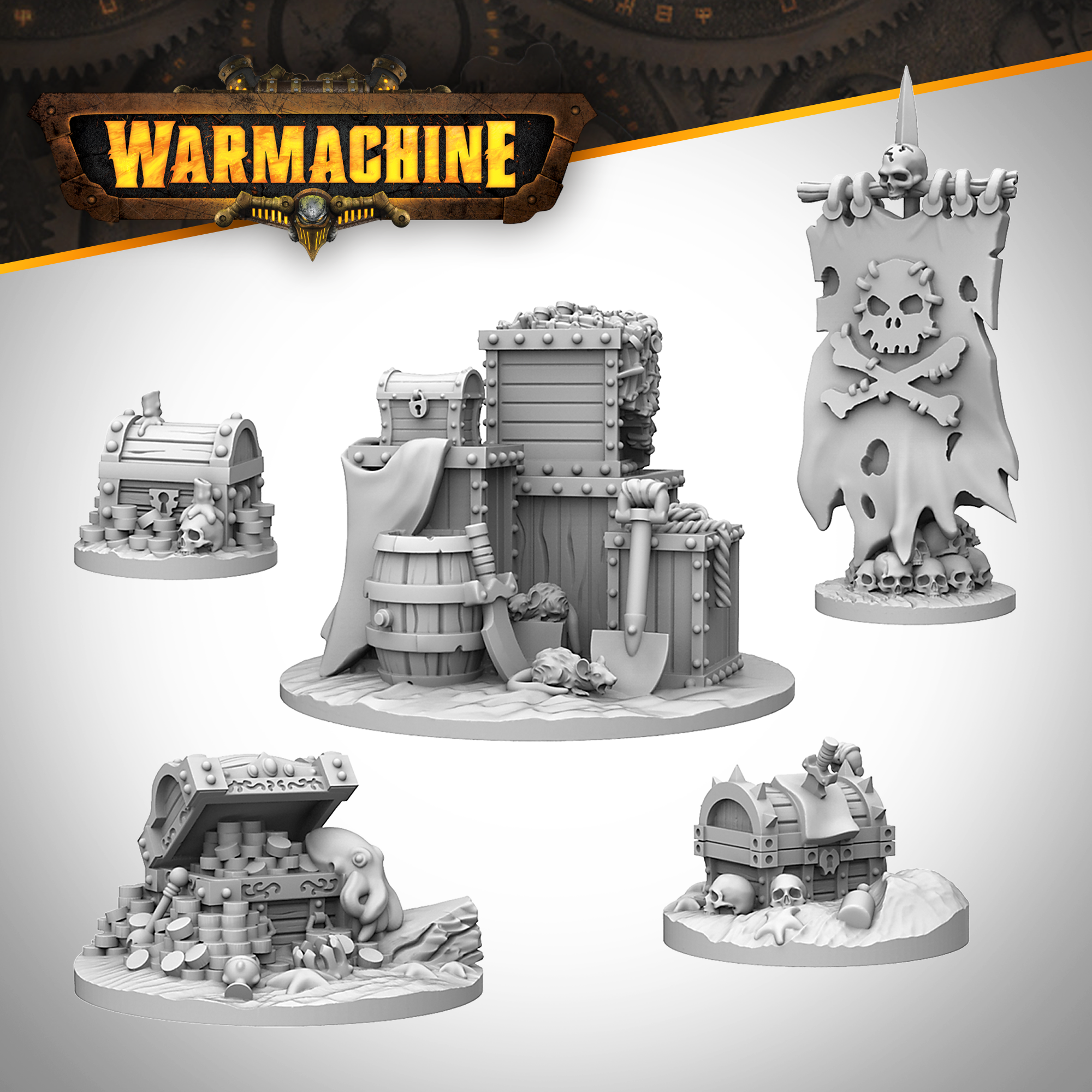 Warmachine: Southern Kriels Brineblood Marauders Objectives Set