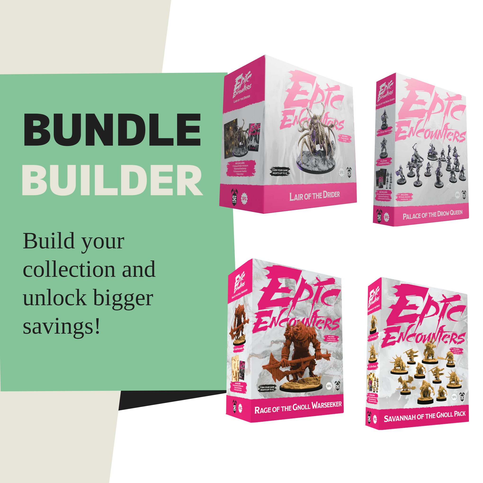 Epic Encounters - Save with your personalised bundle builder