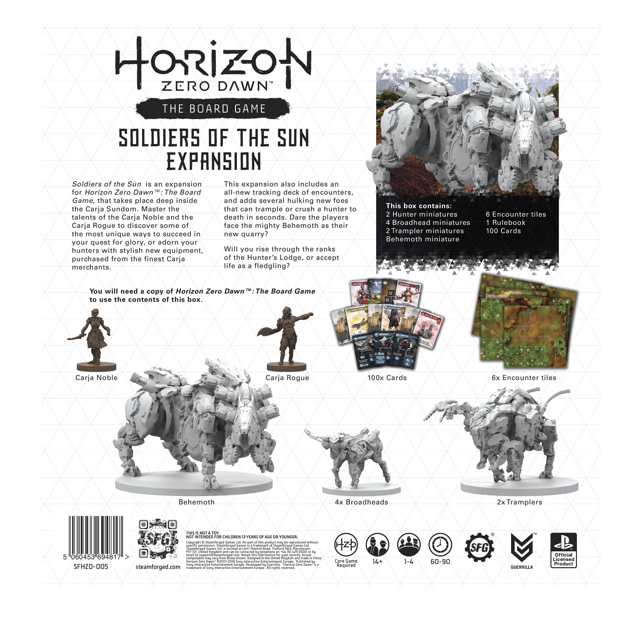 Horizon Zero Dawn Board Game - The Soldiers of the Sun Expansion